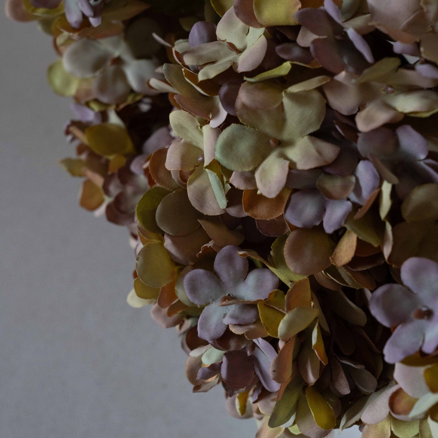 Hydrangeas Decorative Artificial Flower - Coffee Color